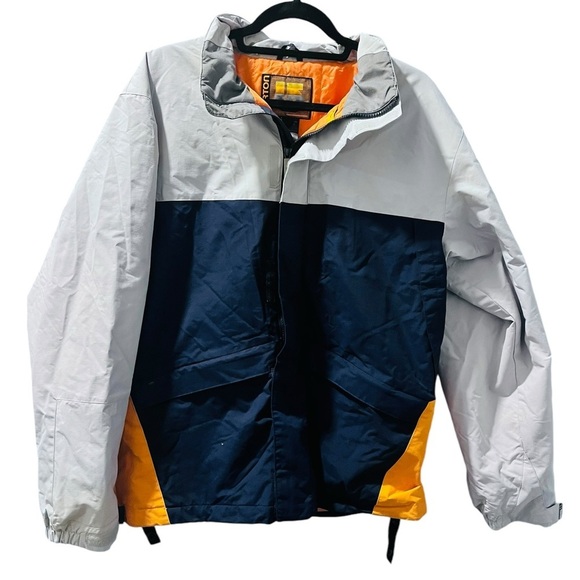 Burton Other - Burton Y2k Snowboard Ski Jacket Unisex Insulated Coat Size Large Orange Blue